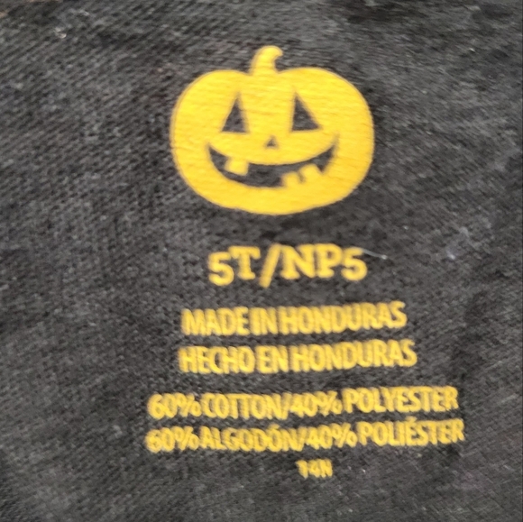 Halloween Girls Long sleeve Holiday Pumpkin Top 5T - Picture 4 of 4